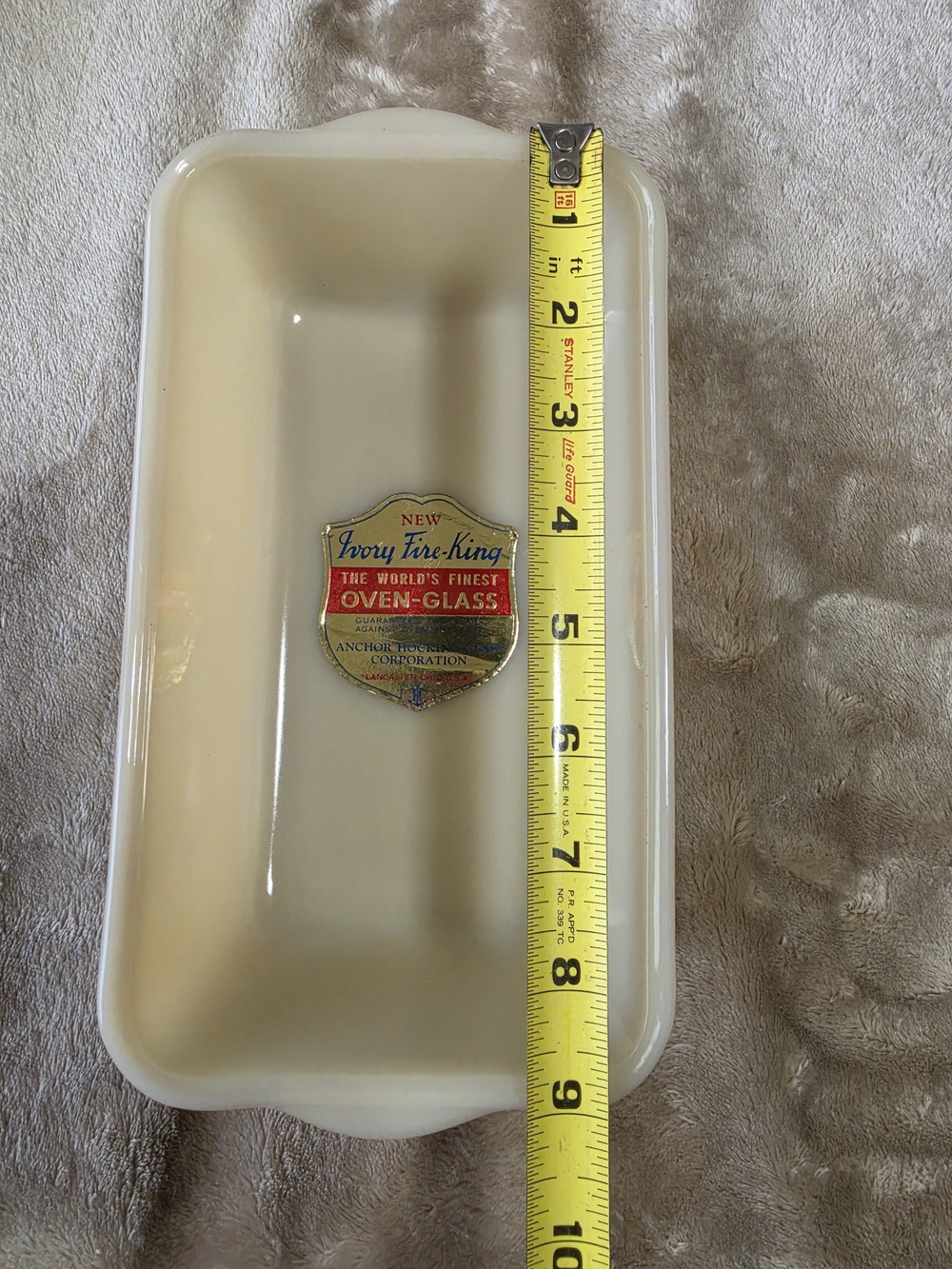 Rare! Vintage Ivory 'Fire King' Oven Milk Glass Baking Dishes